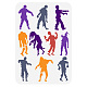 FINGERINSPIRE Scary Zombies Painting Stencil 8.3x11.7inch Halloween Zombies Wall Painting Stencil Halloween Themed Pattern Stencil for Painting on Wall Wood Furniture DIY Holiday Party Home Decor DIY-WH0396-443-1