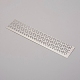 ステンレス鋼ダイヤモンド描画定規ドットドリルツール  400つの空白グリッド  ステンレス鋼色  16x3.6x0.03cm X-TOOL-WH0121-13-2