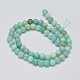 Chapelets de perles en amazonite naturelle G-K068-03-9mm-2