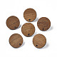 Walnut Wood Stud Earring Findings MAK-N032-043-1