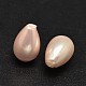 Half Drilled Teardrop Shell Pearl Beads BSHE-M005-01E-1