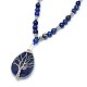 Natural & Synthetic Mixed Stone Pendant Necklaces NJEW-P241-C-3