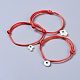 Conjuntos de pulseras de cordón de nylon ajustables BJEW-JB04364-02-1