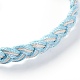 Bracelets coréens tressés en corde de polyester ciré BJEW-JB04180-3