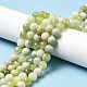 Chapelets de perles en jade naturelle nouvelle G-K340-A01-02-2