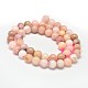 Runde natürliche rosa Opal Perle Stränge G-F289-23-8mm-2