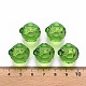 透明なアクリルパーツ  多面カット  3のdリンゴ  グリーン  17.5x19x18mm  穴：2mm  約173個/500g TACR-T024-05B-925-4