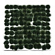 フェイクミンクのファーボール装飾  ポンポムボール  DIYクラフト用  濃い緑  2.5~3cm  100個/ボードについて FIND-S267-3cm-05-1
