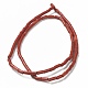 Rosso naturale perline di diaspro fili G-B004-A13-2