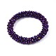 Faceted Electroplate Glass Beads Stretch Bracelets BJEW-S144-002G-06-3