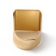 スクエアエナメル、ナザールボンジュウワイドバンド指輪  本物の 18K ゴールドメッキ真鍮調節可能なリング、女性、男性用  ミックスカラー  18.5mm  内径：17mm RJEW-A014-02G-M-4
