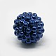 Imitation Pearl Acrylic Round Beads Bubblegum Beads for Necklace Jewelry MACR-D025-M1-3
