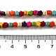 Tinti turchese sintetico fili di perline G-G024-A01-01-5