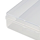 Contenants de perles en plastique transparent CON-XCP0002-14-3