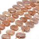 Chapelets de perles de sunstone naturelle naturelles G-F474-11-1