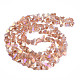 Electroplate Transparent Glass Beads Strands EGLA-N002-20A-5