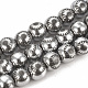 Electroplate Non-magnetic Synthetic Hematite Beads Strands G-T065-10mm-03E-1