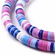 Handmade Polymer Clay Beads Strands CLAY-R089-3mm-007-4
