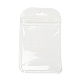 プラスチック包装のジップロック袋  トップセルフシールパウチ  窓付き  長方形  ホワイト  11x7x0.24cm OPP-F001-01C-2