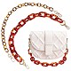 Gorgecraft 2Pcs 2 Colors Acrylic Decoration Chains Purse Bag Handle AJEW-GF0004-62-1