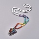 Yoga Chakra Jewelry NJEW-L163-A14-1