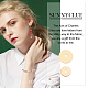 Sunnyclue 200 pièces 2 styles de perles d'espacement en laiton KK-SC0002-95-6