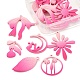 1 Set Spray Painted Alloy Charms FIND-YW0003-11C-2