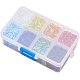 PandaHall 1 Box About 3500 Pcs 8 Colors Glass Bugle Seed Beads Tube Space Bead 6x1.8mm for Jewelry Making SEED-PH0008-03-5