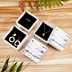 SUPERFINDINGS 16pcs Ink Painting Square Cardboard Jewellery Gift Boxes for Necklaces Bracelets Earrings Rings Womens Presents with Sponge Pad Inside 3x3x1.4inch CBOX-BC0001-39A-6