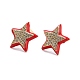 Star Sparkling Cubic Zirconia Stud Earring for Her ZIRC-C025-32G-2