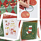 CRASPIRE 120pcs Christmas Stickers Labels 1.5Inch Rectangle Round Gold Laser Merry Christmas Tags Stickers Self Adhesive Xmas Envelope Seals Xmas Stickers for Decoration Party Gift Wrap Bag DIY-WH0308-333-6