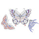 Бабочка стекло исправление горный хрусталь DIY-WH0303-020-1