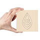 木材切断ダイ  鋼鉄で  DIYスクラップブッキング/フォトアルバム用  装飾的なエンボス印刷紙のカード  ティアドロップ  模様  80x80x24mm DIY-WH0178-003-2
