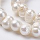 Fili di perle di perle d'acqua dolce coltivate naturali PEAR-D187-29-3