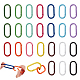 Wadorn 28 Stück 14 Farben backlackierte Federtorringe aus Zinklegierung PALLOY-WR0001-11-1