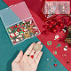 SUNNYCLUE 1 Box DIY 10 Pairs Christmas Charms Enamel Snowman Charm Earrings Making Starter Kit Red Green Rondelle Beads Christmas Tree Jingle Bell Charm Santa Claus Charms for Jewelry Making Kits DIY-SC0021-83-3