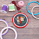 Nbeads 5 Pcs 5 Styles Plastic Cross Stitch Embroidery Hoops FIND-NB0001-33-4