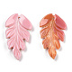Ciondoli in shell rosa naturale SSHEL-H068-02-2