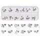 12 Pairs 12 Styles 304 Stainless Steel Barbell Cartilage Earrings EJEW-YW0001-03-1