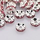 Brass Rhinestone Spacer Beads RB-A014-L6mm-23S-1