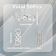Sunnyclue 50 piezas encantos de conector de aleación de estilo tibetano TIBE-SC0004-57-2