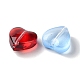 Perle di vetro trasparente liscio e satinato GLAA-O023-14-4