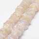 Plated Natural Crystal Agate Beads Strands G-F304-02F-1