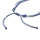 Bracelet multi-rangs en polyester ciré BJEW-JB07892-06-5
