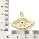 Brass Micro Pave Cubic Zirconia Pendants FIND-Z023-14G-3