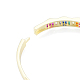 Шарнирный браслет с волнистым цирконием BJEW-N014-016-6