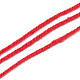 ブレンドされた編み糸  ファイヤーブリック  2mm  約47グラム/ロール  5のロール/バンドル  10のバンドル/袋 YCOR-R019-21-2