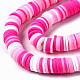 Handmade Polymer Clay Beads Strands CLAY-R089-8mm-093-2