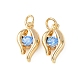 Латунные микро проложить кубического циркония подвески KK-C143-08G-1
