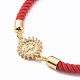 Bracelets coulissants en corde de nylon BJEW-JB06031-3